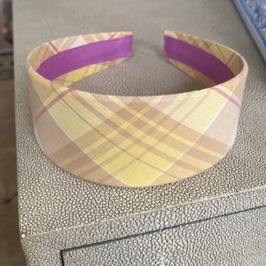 Girls Yellow and Purple Plaid Gymboree Headband
